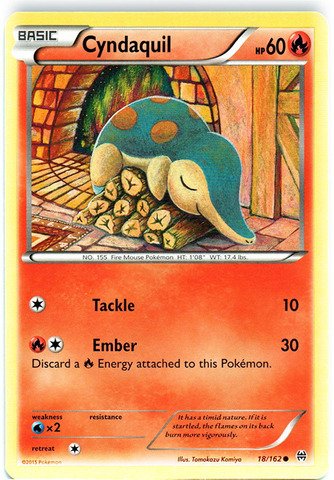 Pokemon - Cyndaquil (18/162) - XY Breakthrough