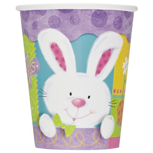 Unique Easter Patchwork Bunny Party Cups, 8 Ct.