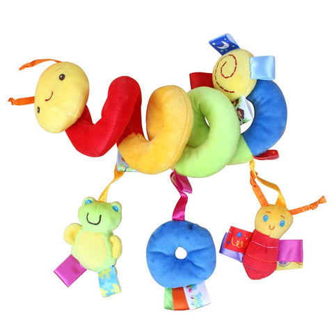 Pram Pushchair Toys Spiral Activity Hanging Toys Stroller toys Cart Seat Pram Toy with Ringing Bell Soft Cuddly Toy
