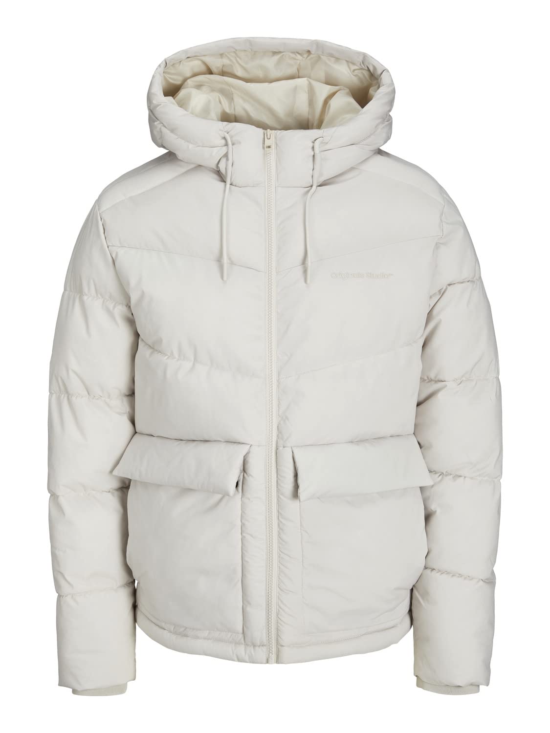 JACK & JONES Men's Jorvesterbro Sn Puffer Jacket, Moonbeam, XXL