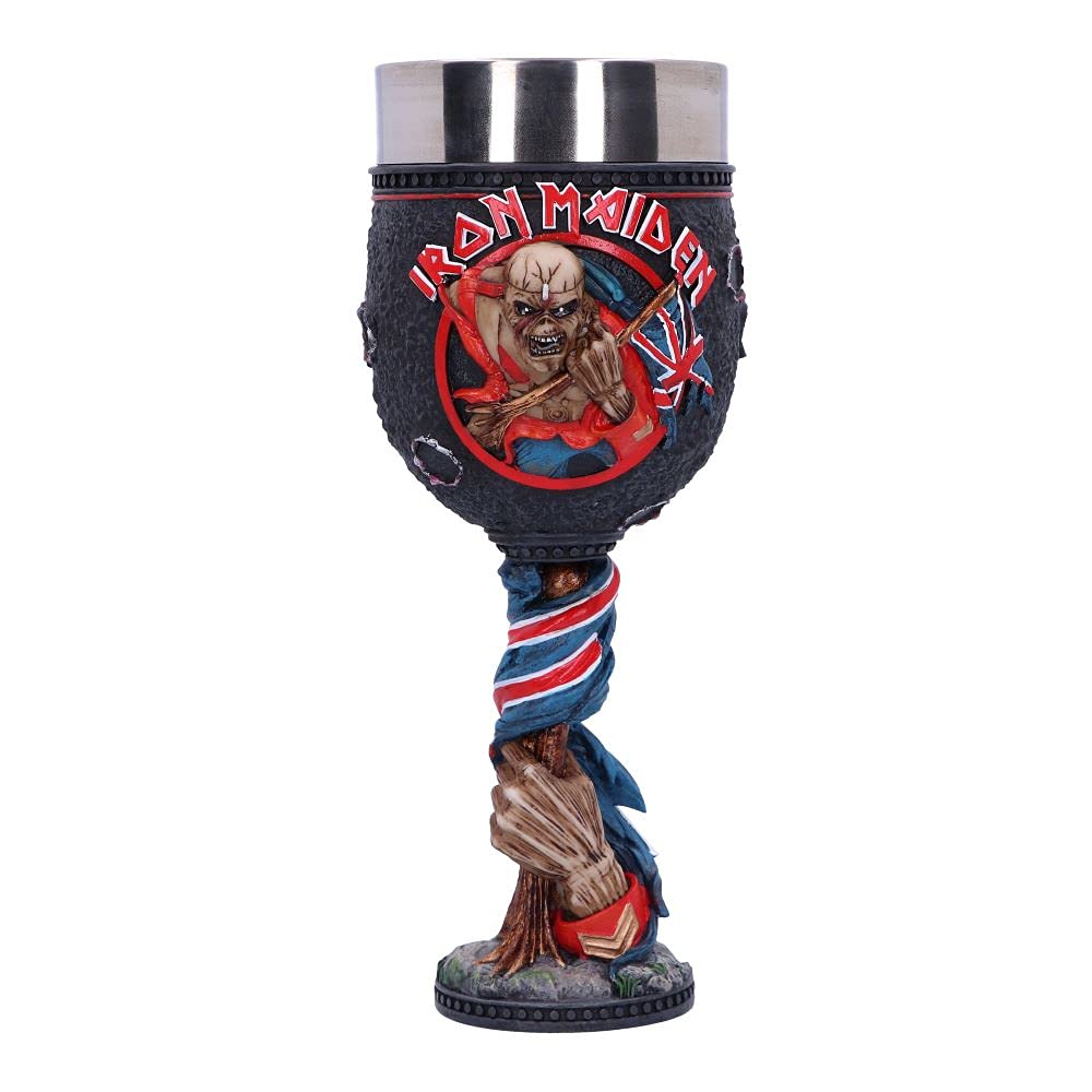 Nemesis Now Officially Licensed Iron Maiden The Trooper Goblet 19.5cm, Red