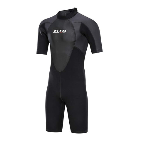 ZCCO Shorty Wetsuit Men's 3mm Premium Neoprene Full Sleeve for Snorkeling, Surfing,Canoeing,Scuba Diving Suits (3MM,XL)
