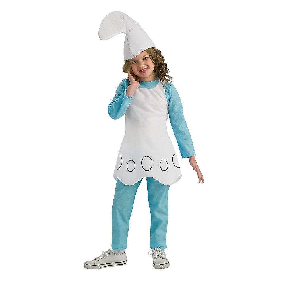 Child's The Smurfs Movie Smurfette Costume Girls Large 12-14