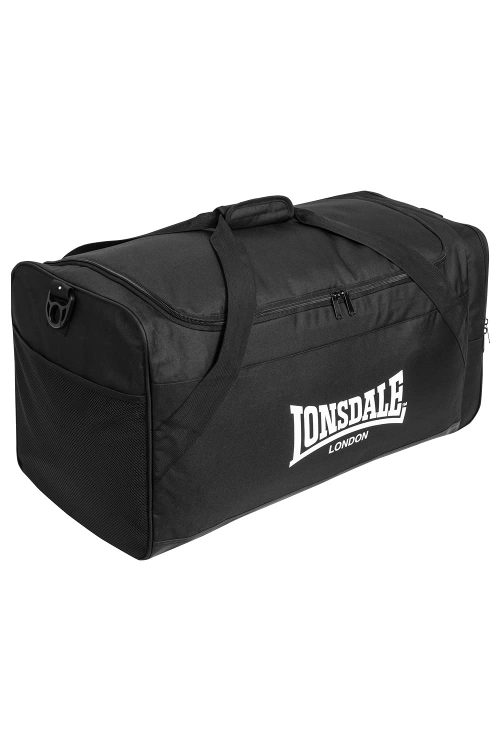 Lonsdale WELNEY Sports Bag Black/White One Size, black / white, standard size