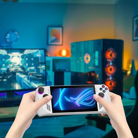 for ROG Ally Joystick Cover Thumb Stick Grip Cap Cover Protector Console Handheld Game Joystick Cover Cap for Steam Deck ROG Ally 3 Pairs (Black)