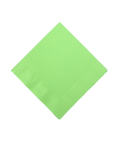 Amscan 3-Ply Kiwi Green Beverage Napkins, 50 Ct. | Party Tableware, 5" x 5"