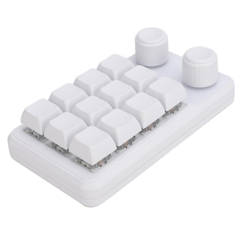 12 Keys Keyboard, Customizable Keyboard 5V 1A Compact Design for Home Gaming Office Work
