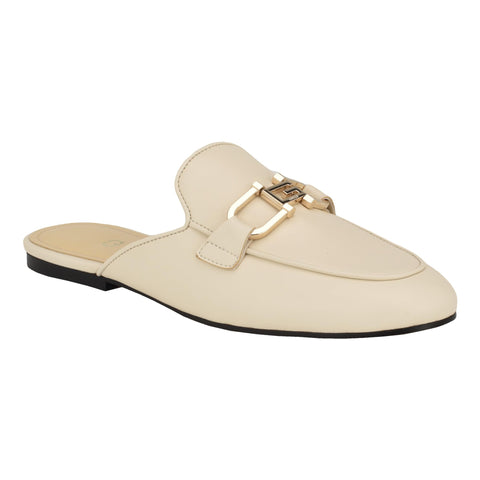 GUESS Women's BOMMIYA Mule, Cream 150, 6.5
