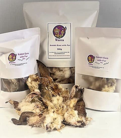 VIONIAÃƒÆ’Ã†â€™Ãƒâ€ Ã¢â‚¬â„¢ÃƒÆ’Ã‚Â¢ÃƒÂ¢Ã¢â‚¬Å¡Ã‚Â¬Ãƒâ€¦Ã‚Â¡ÃƒÆ’Ã†â€™ÃƒÂ¢Ã¢â€šÂ¬Ã…Â¡ÃƒÆ’Ã¢â‚¬Å¡Ãƒâ€šÃ‚Â® Rabbit Ears with Fur 100G | Air Dried Rabbit Ears | 100% Natural Dog Treats | Dried Rabbit Ears | Natural Treats | Rabbit Ears for Dogs