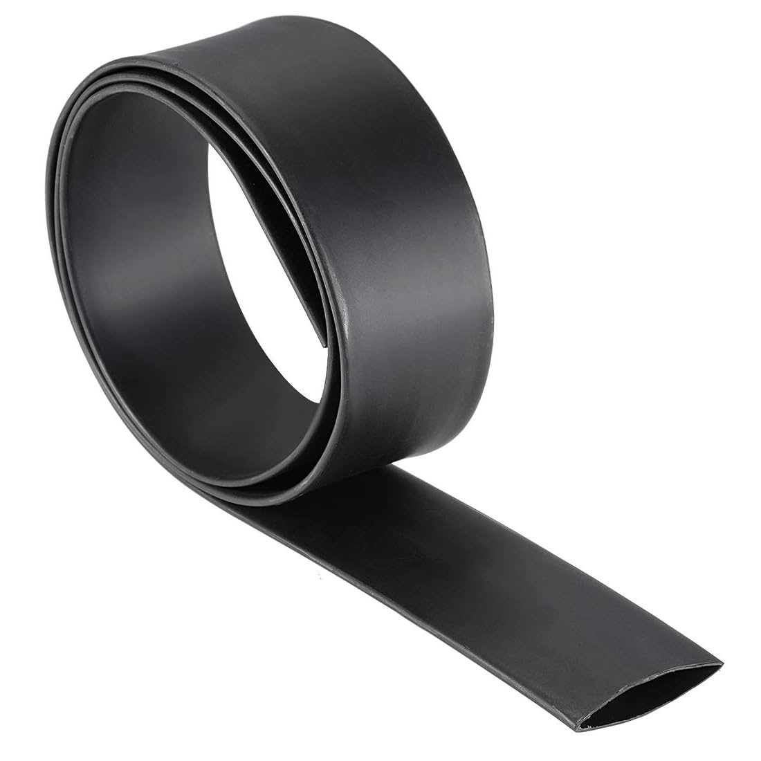 MACHSWON Heat Shrink Wrap Tubing for Fishing Rod Grips Handle 1"(25mm) Dia 42mm Flat Width 3:1 Ratio Electrical Wire Cable Wrap Sleeve Shrinkable Tube 3.3ft - Black