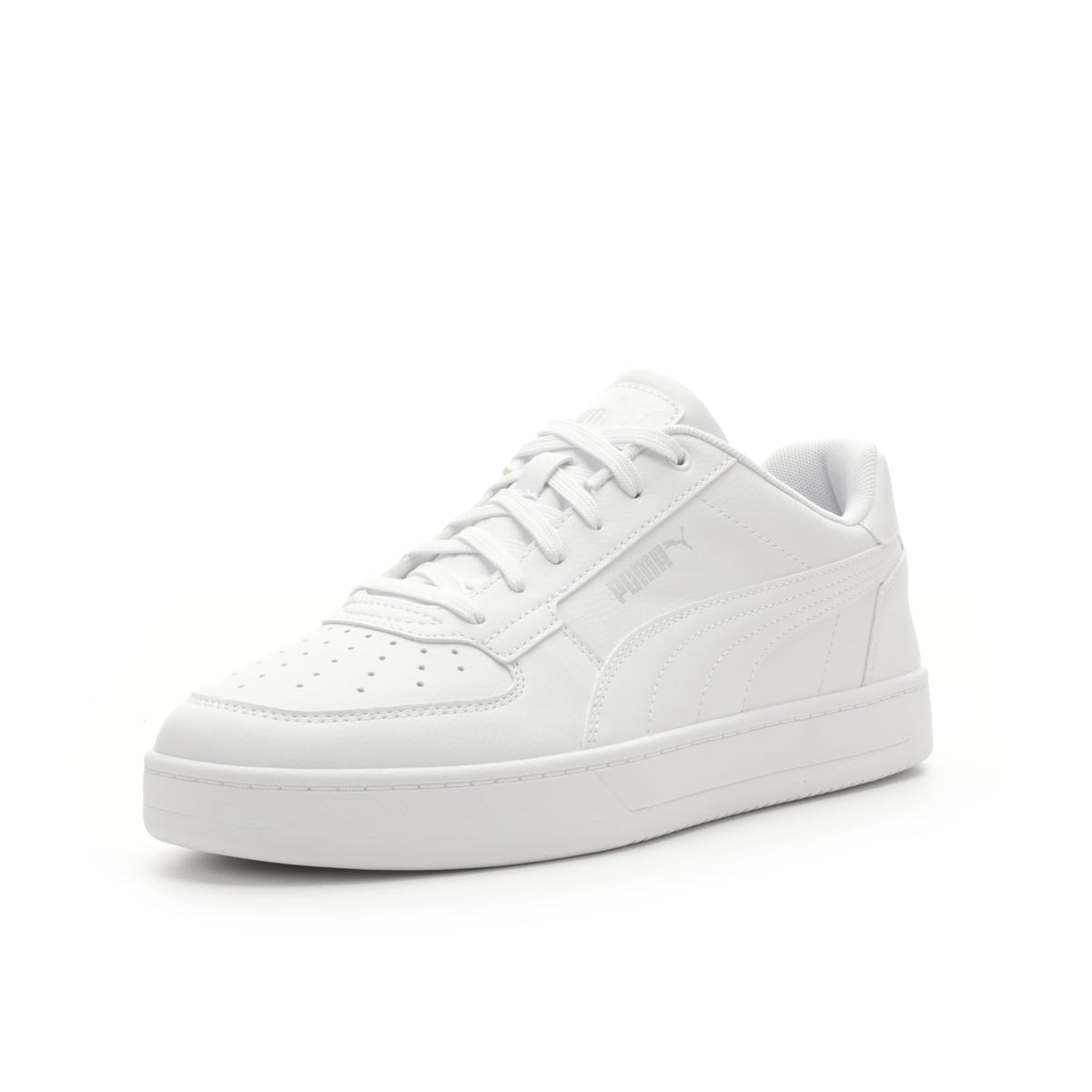 PUMA Mens Caven 2.0 Sneaker, PUMA Mens White-PUMA Mens Silver, 10