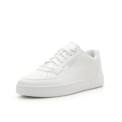 PUMA Mens Caven 2.0 Sneaker, PUMA Mens White-PUMA Mens Silver, 10