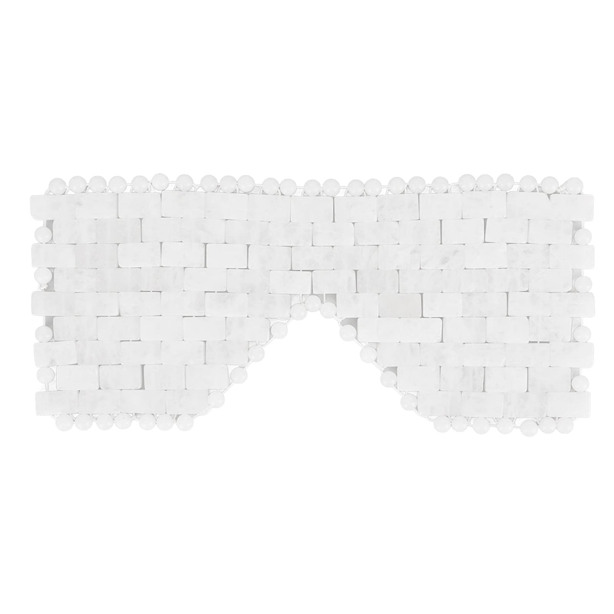 Jade Eye Mask, Jade Stones Eyes Mask, White Reduce Swelling Wrinkle Quartz Sleep Mask Eye Care Tool