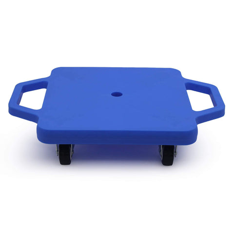 Arkyomi Kids Sitting Scooter Board with Handles Swivel Casters Square Plastic Floor Surfer for Gym Class Children Physical Education Home Use