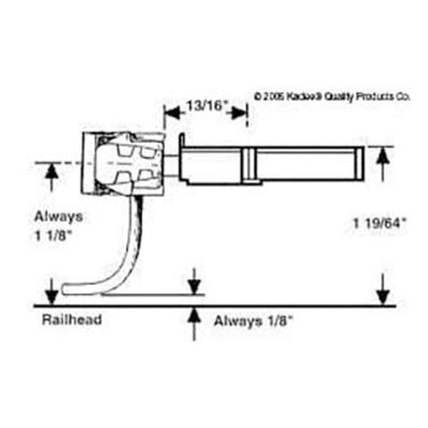 Kadee 1:24 Body Mount Coupler, Center (1air)