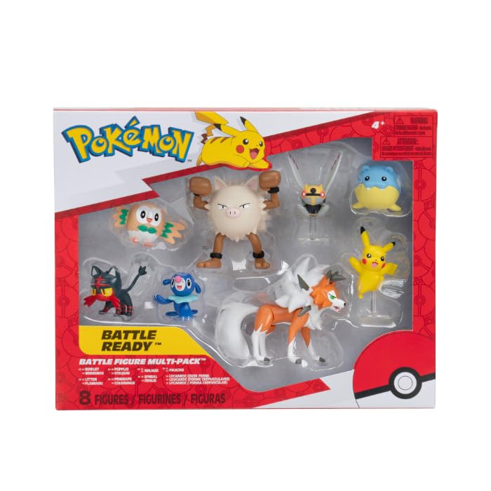 Pokemon Fighting Figure 5 and 8cm Figure Toy Set