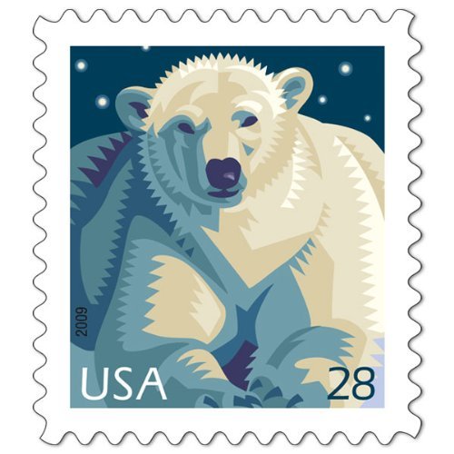 Polar Bear Sheet of Twenty 28 Cent Stamps Scott 4387