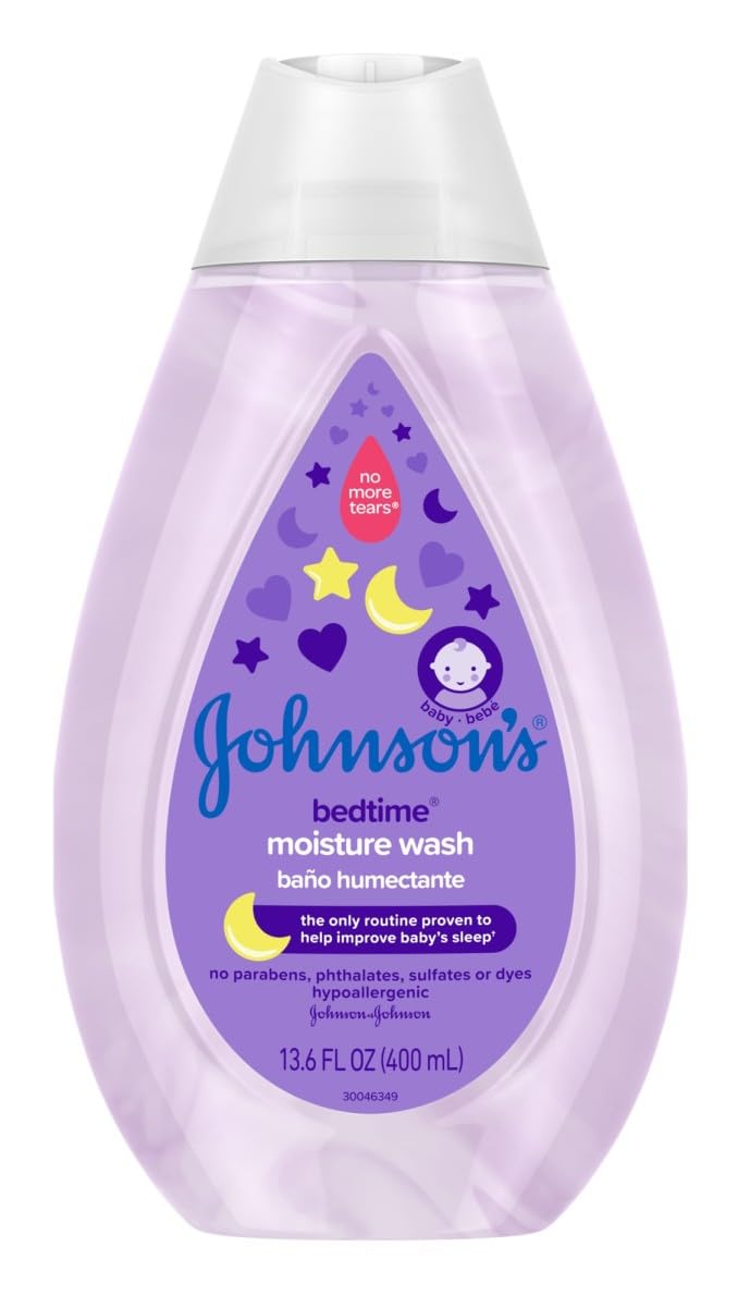 Johnsons Baby Bedtime Moisture Wash 13.6 Ounce (Pack of 2)