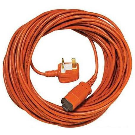 Spares2go 15 Metre Mains Power Cable & Lead Plug for Bosch Rotak Lawnmower (15m)