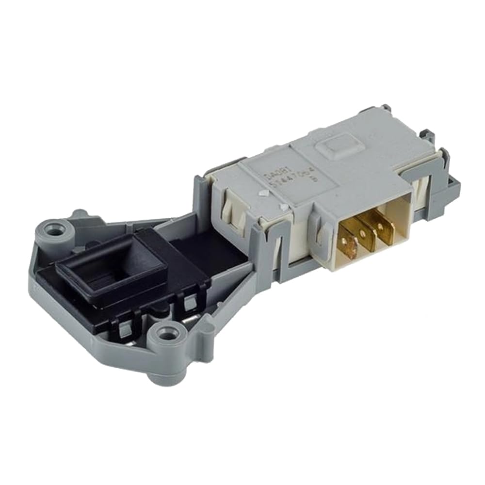 TALENTEC Home - Electrocatch Door Lock Compatible with Samsung and Daewoo Washing Machines | Ref. 6601ER1005A - DA081043 | ABS Plastic and Metal | Grey and Black | 1 Unit
