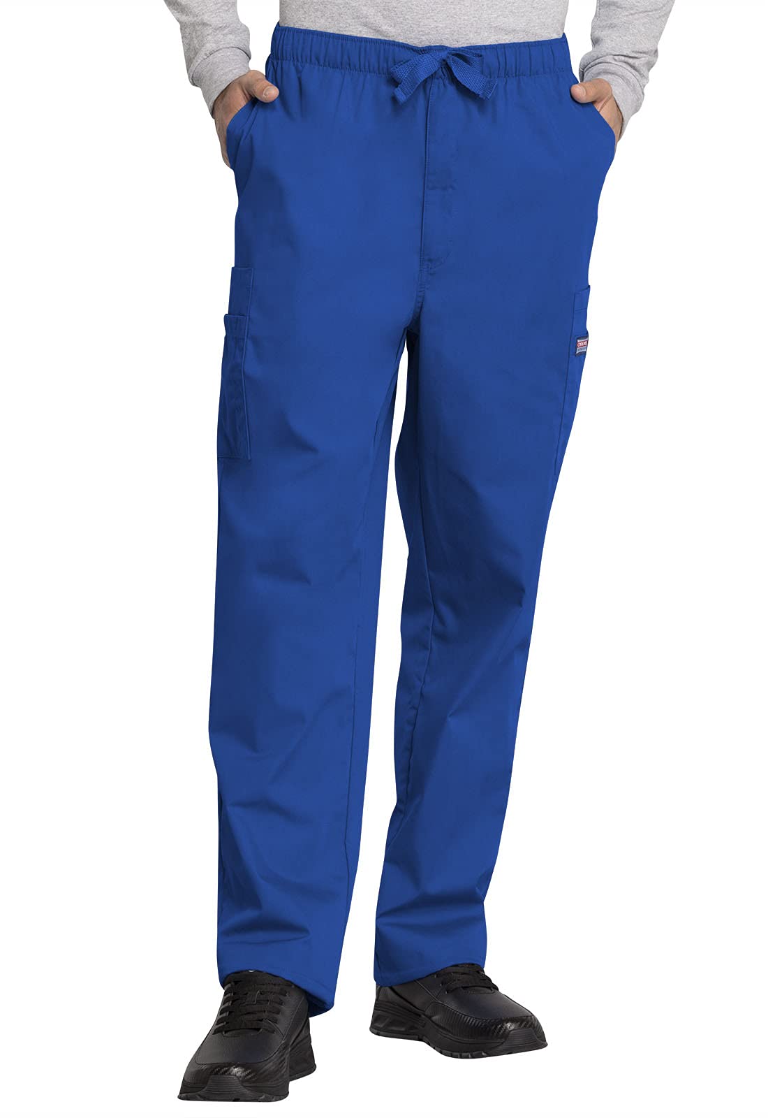 Cherokee Men's Big Originals Cargo Scrubs Pant, Royal, Large Tall