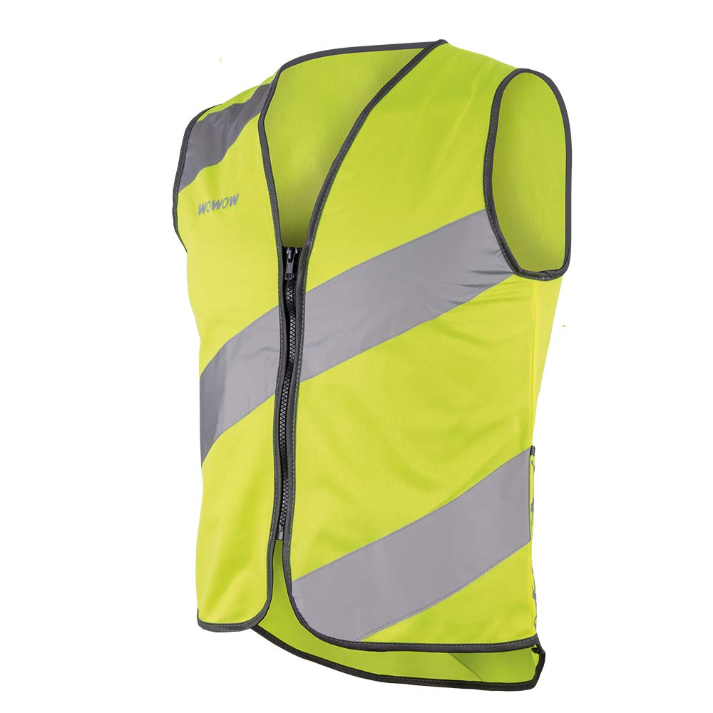 Wowow Unisex Roadie Jacket Reflective safety vest, yellow, 3XL UK