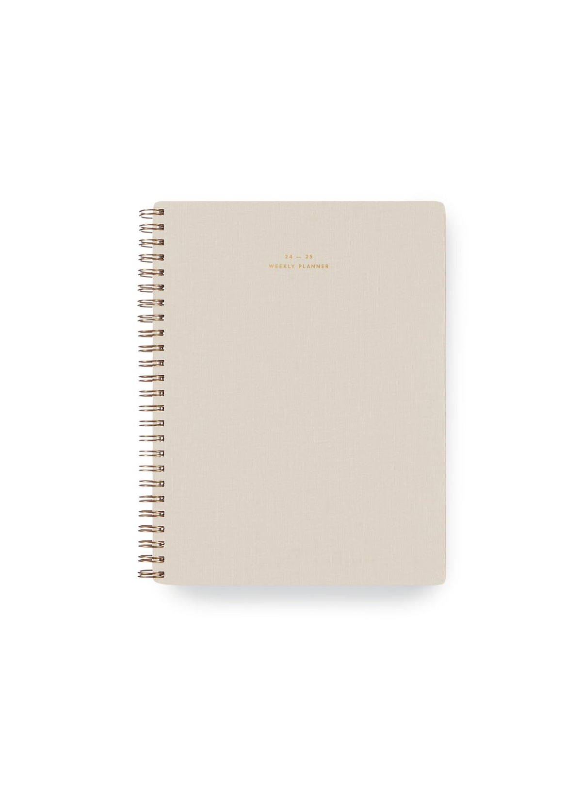24-25 Weekly Grid Planner by Appointed, 17-Month Academic Planner, Two Week View, Grid Notes Section, Back Pocket, American Made (Natural Linen)