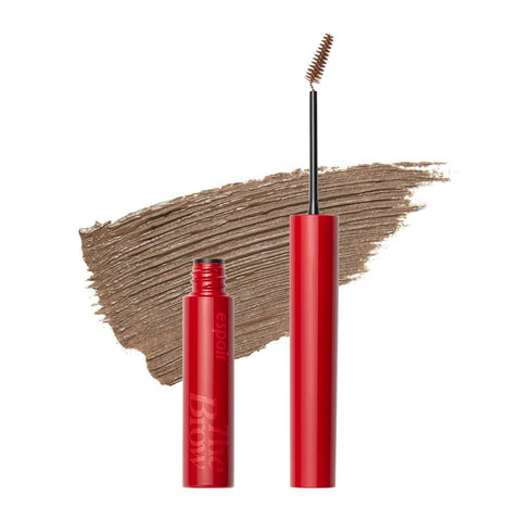 Espoir The Brow Color Fixing Cara #2 Taupe 0.1 fl oz | Easy Fixing without Clumping with Skinny Brush | Long Lasting Smudgeproof Eyebrow Mascara | Soft Mood Coloring Tinted Gel | Korean Eye Makeup