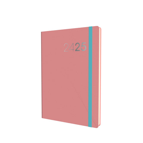 Collins Legacy Mid Year Diary Planner A6 Week to View Academic Year 2024-25 - Pink - Weekly Mid Year Journal for Students, Teachers and Academics - CL63M.50-2425 - August 2024 to August 2025