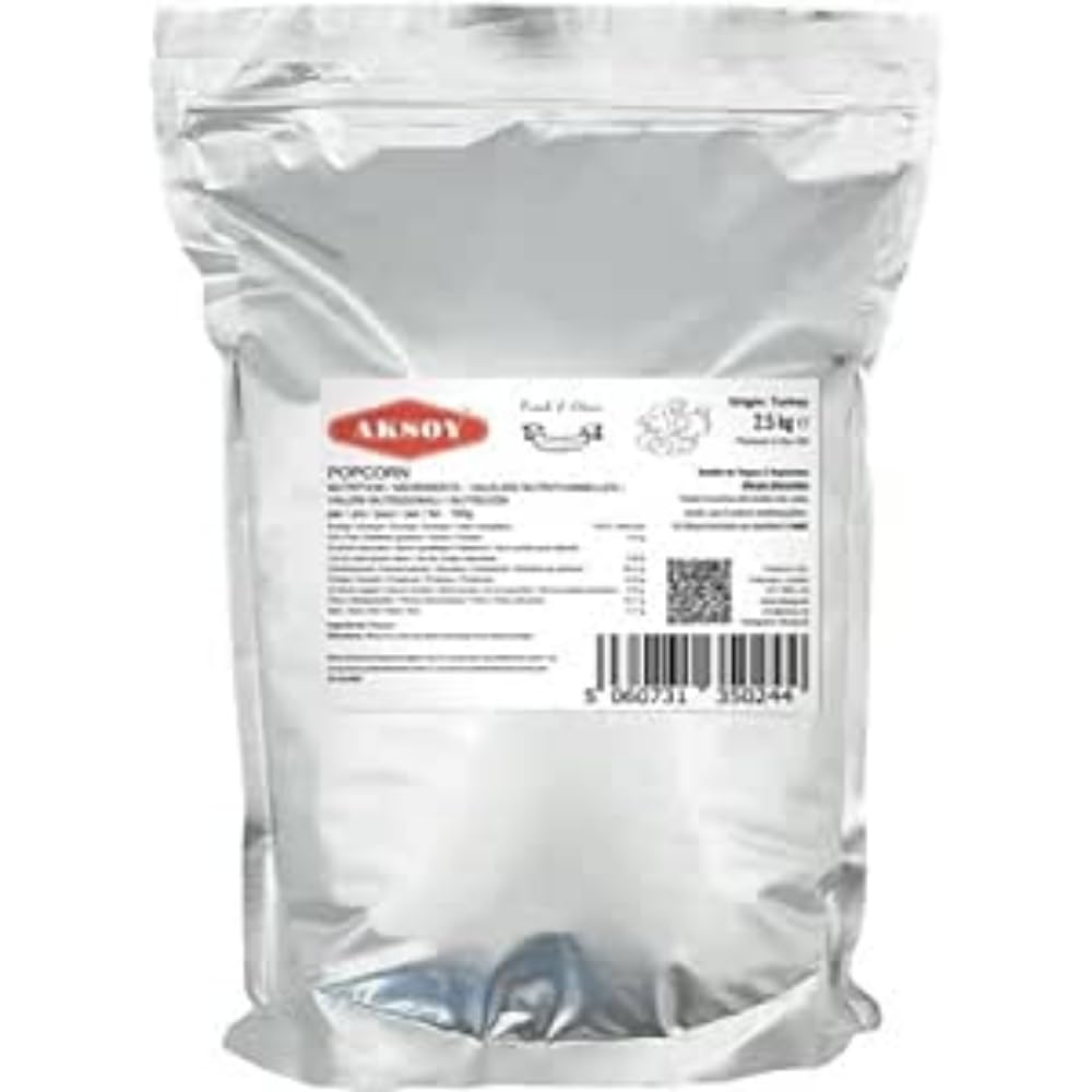 AKSOY Popping Corn Kernels - 2.5KG - Popcorn Seeds || Stove-top & Microwave & Air Popper Friendly Popcorn || New seasonings corn, new harvested || Popcorn