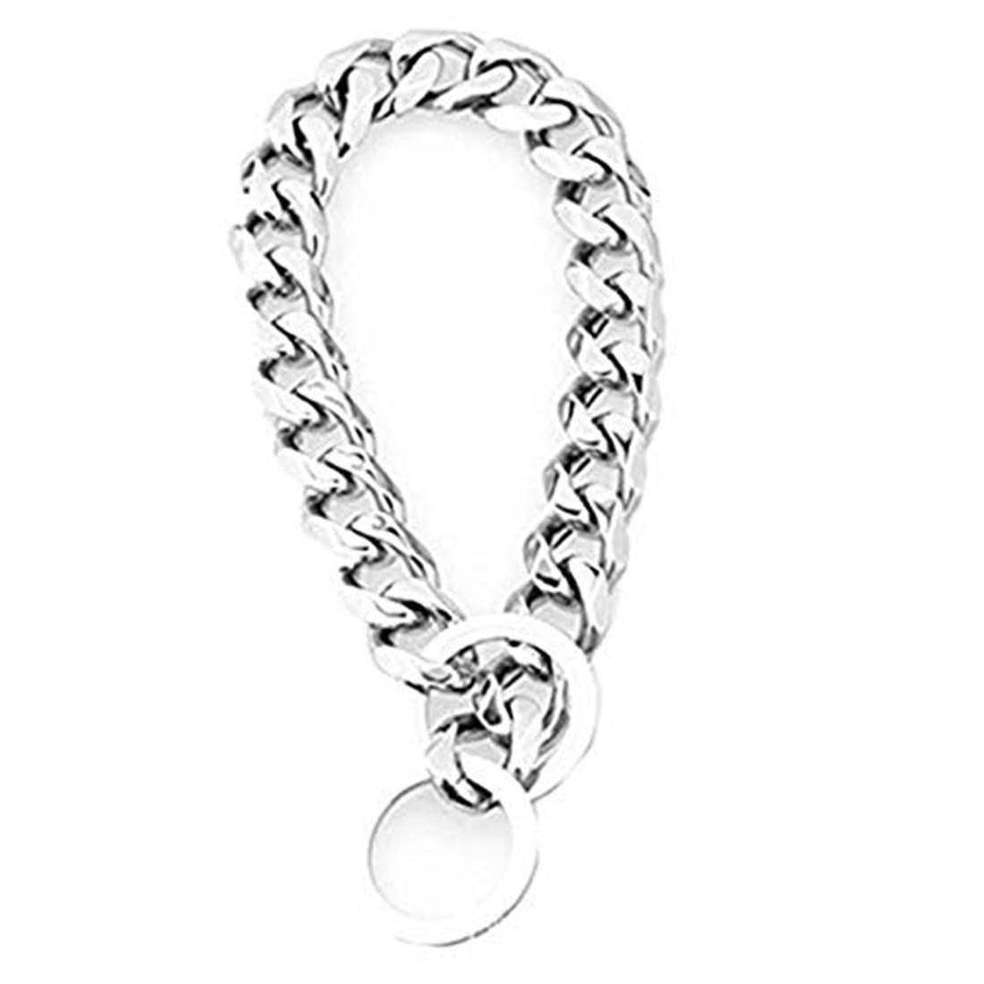 Heavy Metal 19mm Duty Solid Stainless Steel Dog Choke Chain Collar Pet Necklace for Pit Bull, Mastiff, Bulldog, & Big Breeds 12 Inches-34 Inches (22inch Chain(Suggest Dog Neck 18inch))