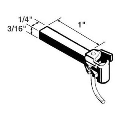 Kadee 822 No. 1cale Stationary Coupler - Staight Shank