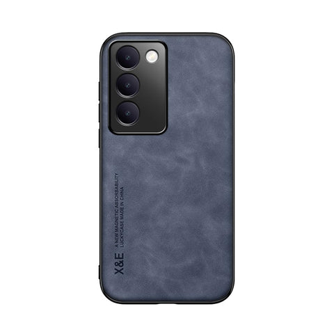 Kepuch Silklike Case Compatible for Vivo Y100 Indonesia/V40 SE/T3/Y200e/V30 Lite 4G - Magnetic Holder Built-in Metal Plate Cover Bumper - Blue
