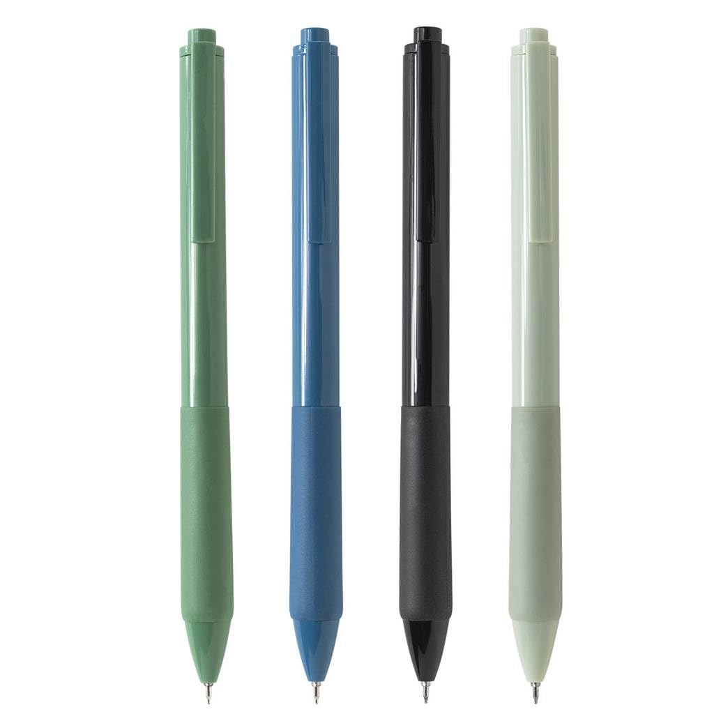 Idcrea Gel Ink Liquid Roller Pen Black 0.5 mm Fine Point Retractable Refillable Pens for Office School 4 Count