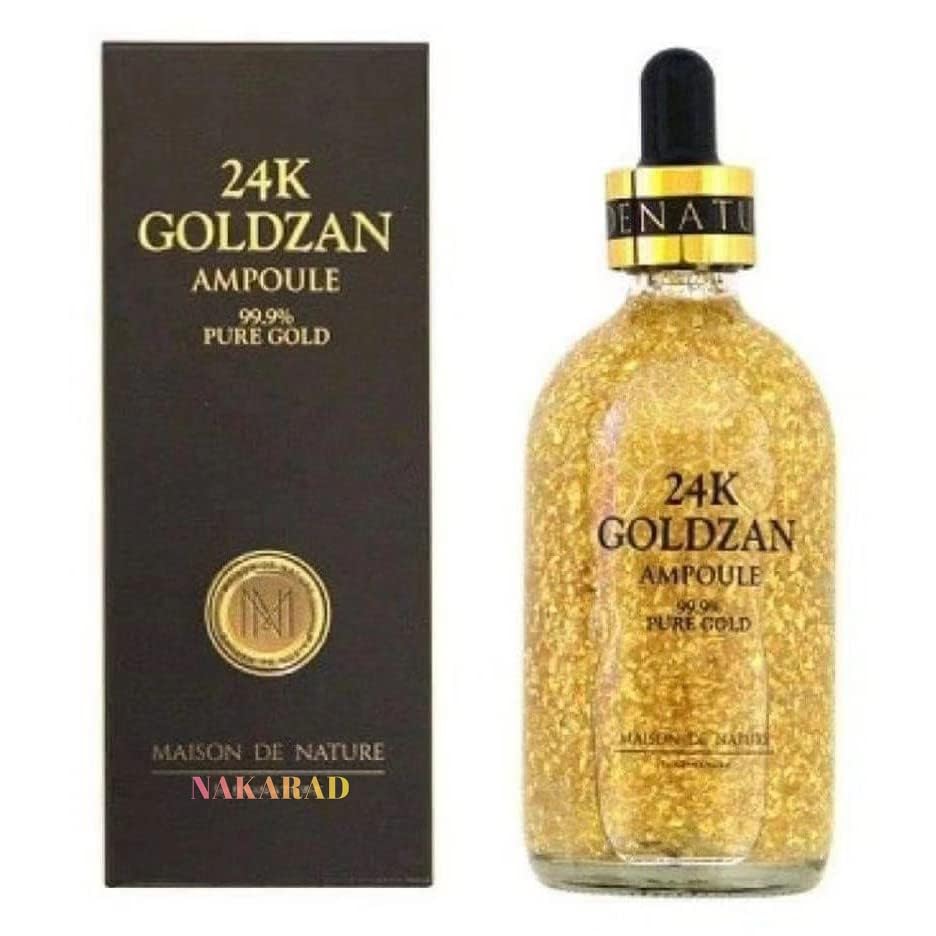 Gold serum GOLDZAN 24K AMPOULE 99.9% Pure Gold 100ml