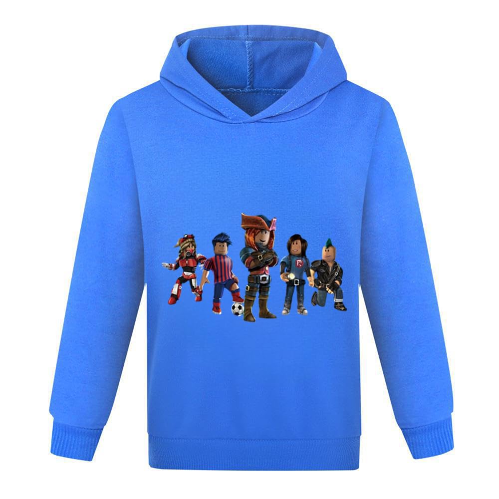 ALAMing Boy Unspeakable Hoodie Long Sleeve Top Tee Games Family Cotton Pullover (blue33, 9-10 Years)