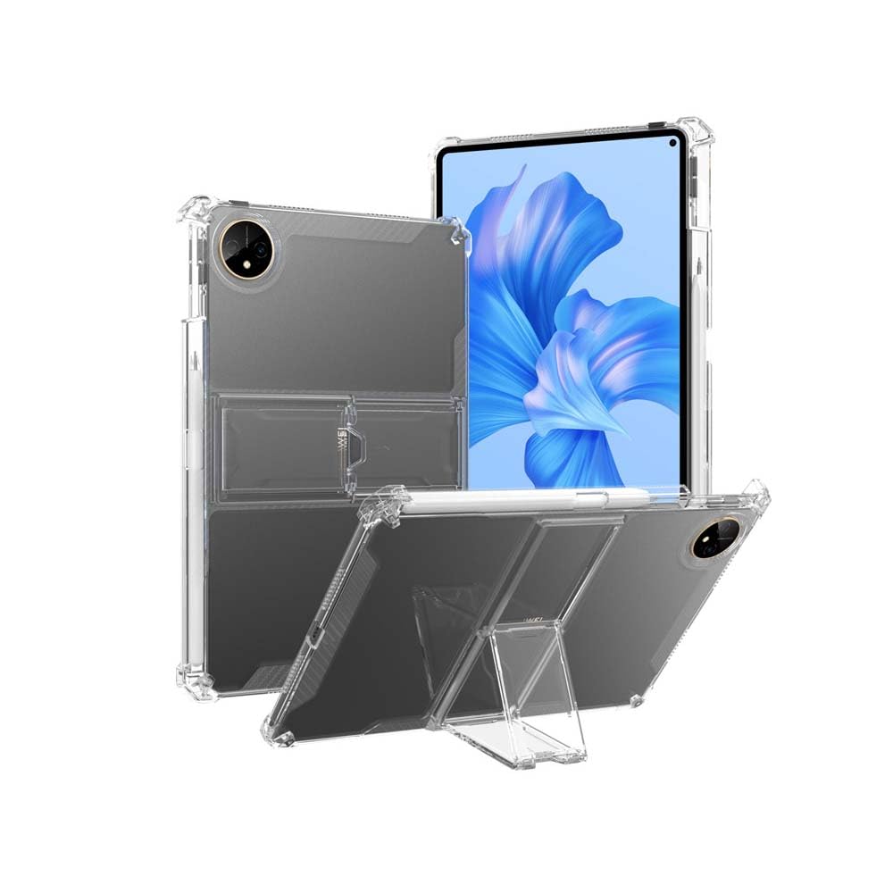 QINOUK Clear Case for Huawei MatePad Pro 13.2, [Stand Feature] Ultra-thin HD Clear Soft TPU Protective Airbag Protection Case for Huawei MatePad Pro 13.2