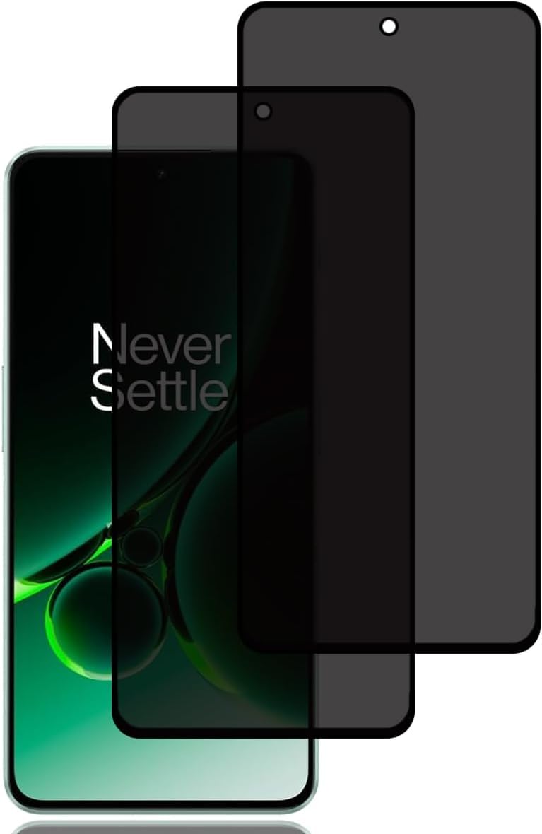 [2 Pack] Anti-Spy Screen Protector for OnePlus Nord CE4 - Full Screen Privacy Screen Protector, 3D Tempered Glass Film, 9H Hardness Anti-Peeping Full Coverage Protector Anti Scratch Screen
