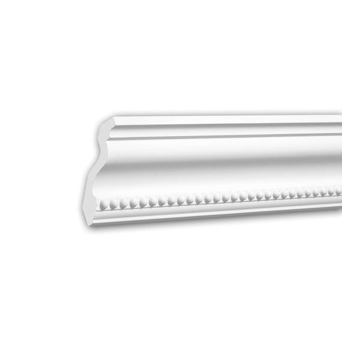 PRO[f]home® - Cornice Moulding 150216 Uplighter Crown Moulding for Indirect Lighting Coving Cornice Neo-Classicism Style White 2 m Profhome