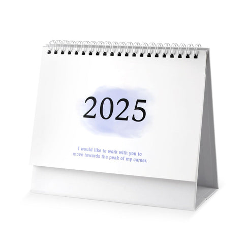 Desk Calendar, 2024-2025 Mini Desk Calendar 7.48x6.3 Inch Academic Year Small Standing Flip Tiny Calendar Running from July 2024 to December 2025 for School Office Home (Gradient Purple)