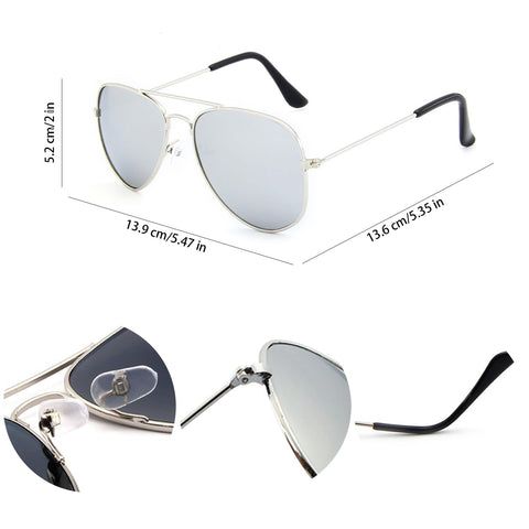 Lezevn 2 Pieces Adults 80s Rock Star Accessories Silver White Sunglasses Black Moustache Fancy Dress Vintage Costume Sets
