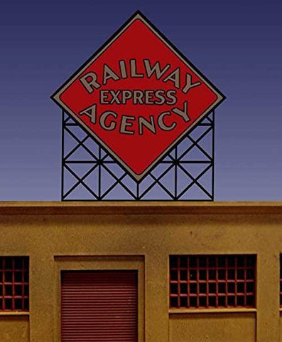 0072 Small Model Railway Express Animated & Lighted Sign by Miller Signs