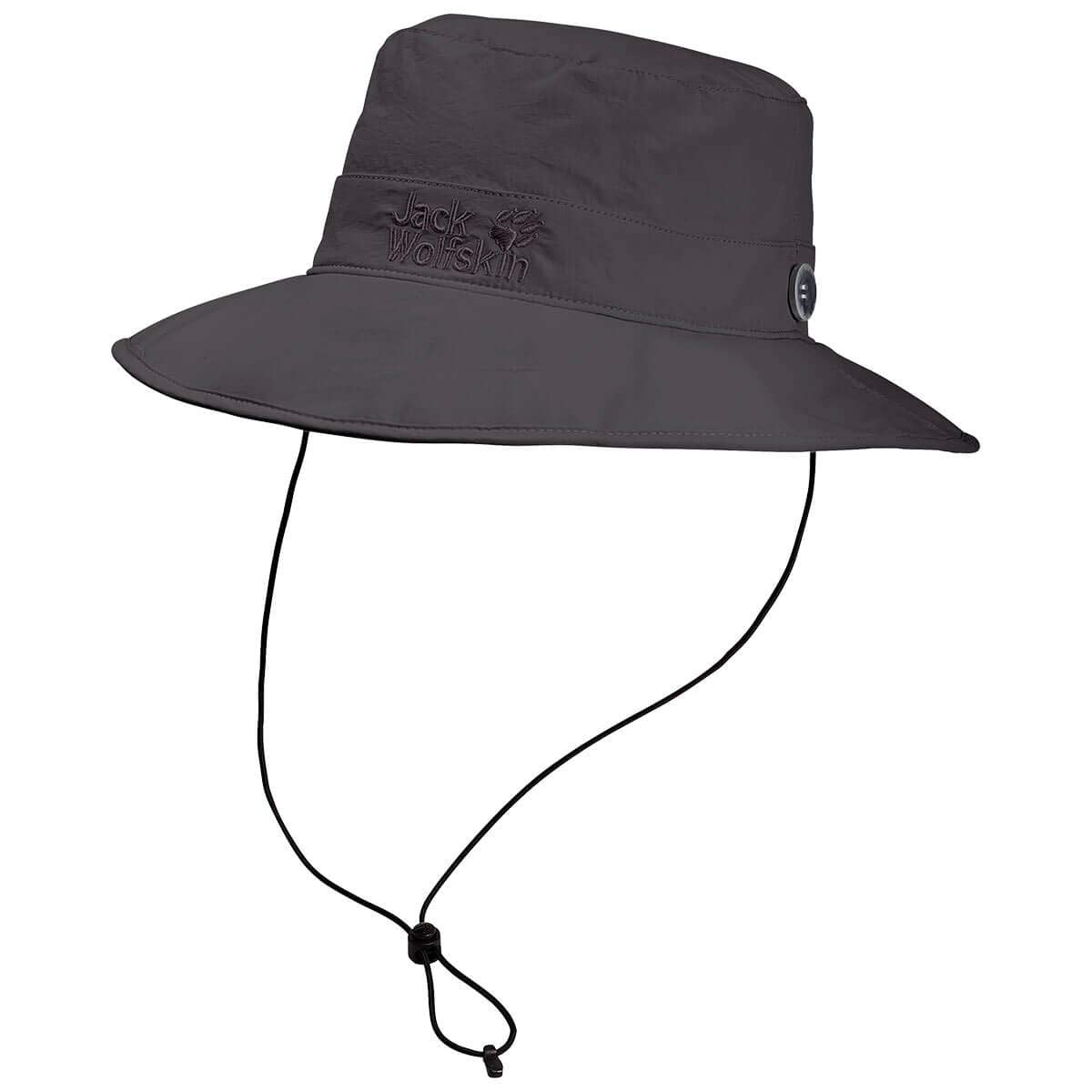 Jack Wolfskin Unisex-Adult Supplex Mesh Hat, Dark Steel, M