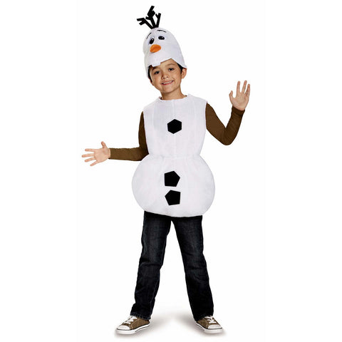 Disney Official Classic Olaf Costume Kids, Childrens Snowman Costume Kids, Olaf Frozen Costume Fancy Dress Up Outfit, World Book Day Costumes for Boys Child S