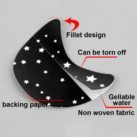 Booge 50 Pcs Eyeshadow Shields, Eyeshadow Stencil Eyeshadow Pads Lint Free for Eyeliner, Eyelash Extensions/Lip Makeup