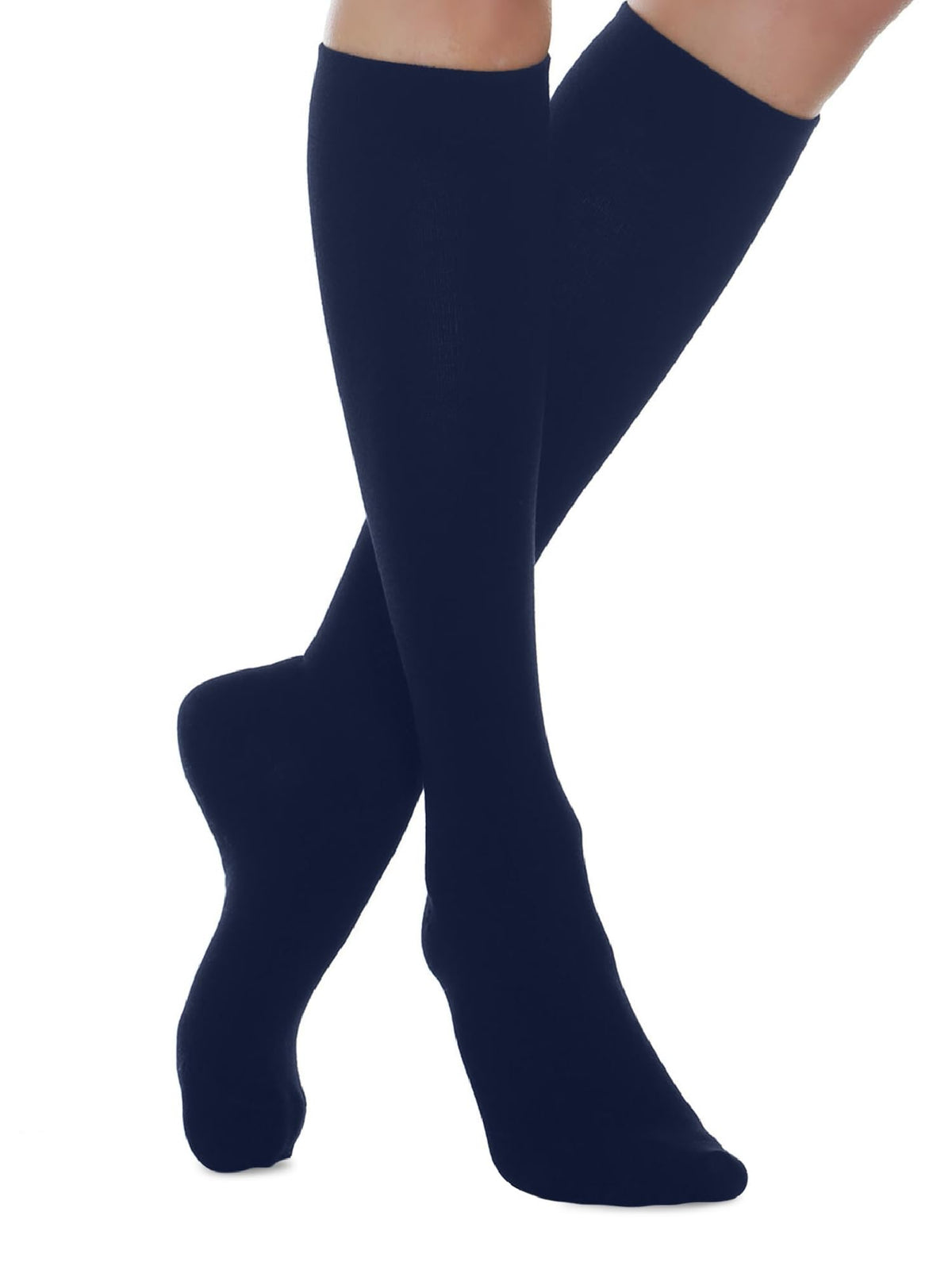 Relaxsan 811W (Navy 4-L) Compression Socks for Women and Men, Wool and Cashmere Thermal Socks, Made in Italy