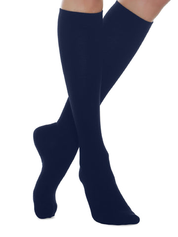 Relaxsan 811W (Navy 4-L) Compression Socks for Women and Men, Wool and Cashmere Thermal Socks, Made in Italy