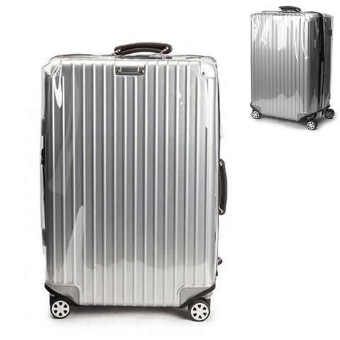 Linpr Transparent PVC Suitcase Cover, No Disassembly Required Clear Luggage Protector Suitcase Cover, Waterproof Travel Wrap Luggage Cover Protectors, Luggage Bag for Hard Cover Suitcase (26, Clear)