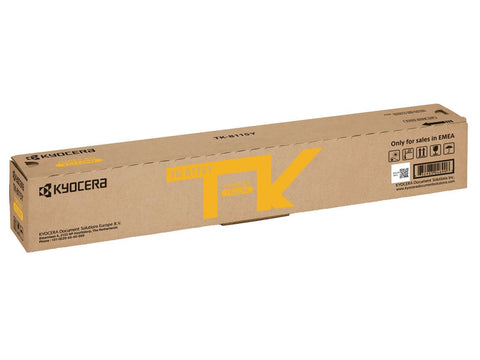Kyocera TK-8115Y Laser Toner Yellow Original Premium Printer Cartridge 1T02P3ANL0 for Ecosys M8124, ECOSYS M8130