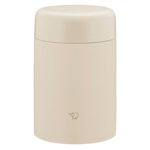 Zojirushi SW-KA52-CM Stainless Steel Insulated Soup Jar, Lunch Jar, Seamless 18.3 fl oz (520 ml), Beige, Integrated Lid and Seal, Easy to Clean, 3 Pieces Only